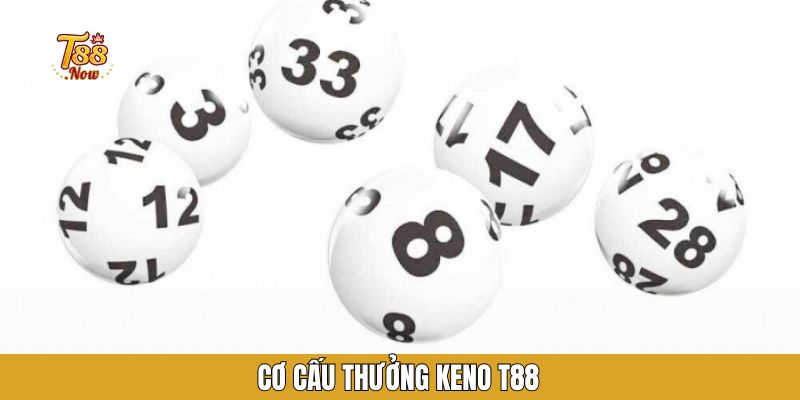 Cơ cấu thưởng keno T88
