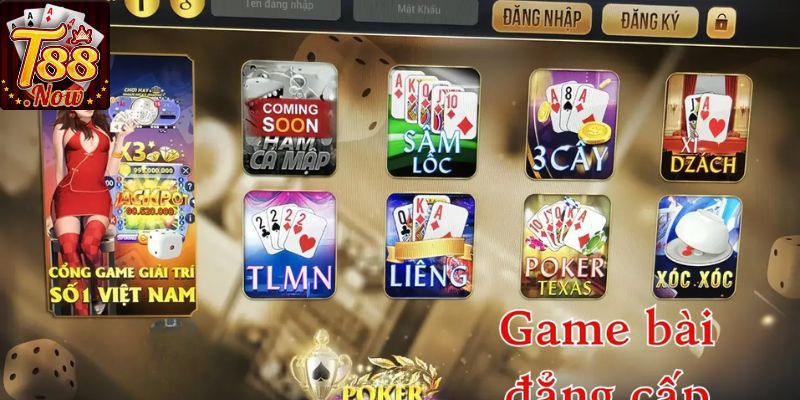 Top các sản phẩm game bài T88 viral nhất